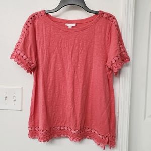 Pink Boat Neck Top